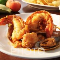 Seafood Zarzuela · Spanish seafood combo, includes lobster, clams, mussels, scallops, shrimp, and fish fillet i...