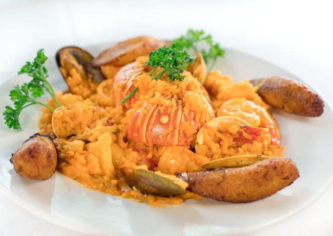 Seafood Paella · Seafood Paella. Includes a lobster tail. Served with sweet plantains.