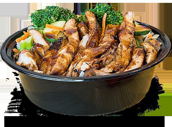 Chicken Breast Teriyaki Bowl · Let’s get fresh! Our breasts are plump, juicy and hand-trimmed white meat chicken served with our house-made teriyaki sauce. Add it to white rice, brown rice, fried rice or noodles, and stir-fried veggies for a double D-elicious meal. 