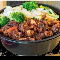 Spicy Chicken Bowl · A crowd favorite. Our fresh chicken teriyaki is stir-fried in our signature house-made spicy...