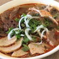 Bun Bo Hue + Duoi Bo · Hue's spicy noodle soup + ox tail