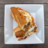 Meatball Sub · Meatballs, marinara sauce, and melted mozzarella cheese; served on a baguette.
