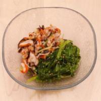 SEA GARDEN SQUID (3PD) · Sesame marinated seaweed and squid with ginger
