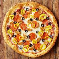 X-LG CYO · You choose the dough, sauce and up to 5 toppings.We recommend a max of 5 toppings for best r...
