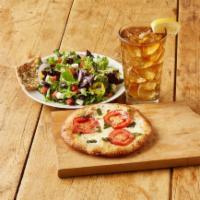 * Maddio Meal CYO Three Topping · Includes a personal size pizza, side salad and a drink