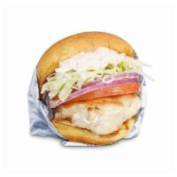 The Star Clucker · All-natural grilled chicken, red onion, tomato, lettuce & Hollywood Secret Sauce
