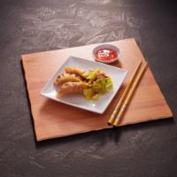 Gyoza (Potstickers) 3pcs · Pork and vegetable potstickers