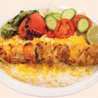 6. Chicken Boneless Kabob · Boneless chicken thigh, skewered and charbroiled.