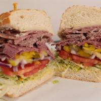 12. Hoover Dam Sandwich · Pastrami, roast beef, salami and your choice of cheese.