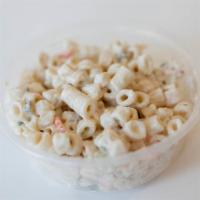 Macaroni Salad · Cold pasta salad made with macaroni noodles.