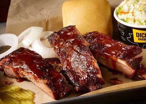 Pork Ribs · Our tender ribs are slow-smoked and feature Dickey's Rib Rub and Sweet Sauce