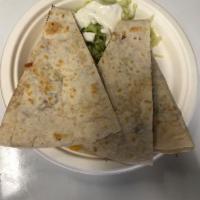 Meat and Cheese Quesadilla · 