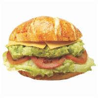 Veggie Avocado Croissant Sandwich · 