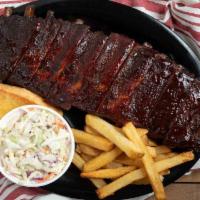Full Slab of Ribs Only · Feeds 2-3 people. Add Sides?