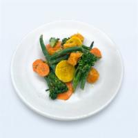 Side Fall Vegetables, V · grilled broccolini, carrots, green beans, butternut squash V
