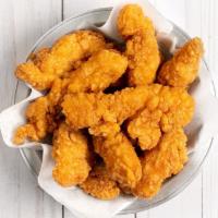 8 Tenders · 8 Hand-breaded Chicken Tenders served with 2 dipping sauces.  (1010-1690 cal)