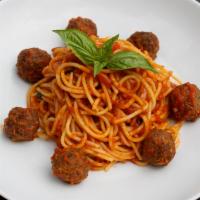 Spaghetti meatballs · Meatballs and tomato sauce