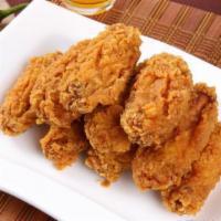 Fried Chicken Wings (炸雞翅) · Cooked wing of a chicken coated in sauce or seasoning.