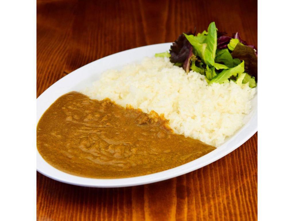 Regular Tokyo Curry Rice · Tokyo style curry with ground chicken and steamed rice.