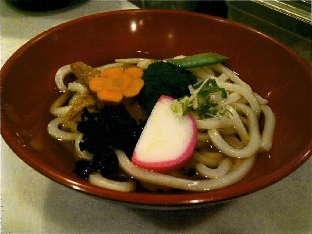 Udon or Soba Noodle Soup · Udon (Thick white wheat noodles) or Soba (Thin buckwheat noodles) with broth. Served with broccoli, seaweed, fish cake & scallions.  Please tell if you are vegan.  