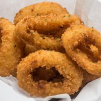Onion Rings · Served with truffle dipping sauce.