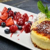 New York Style Cheesecake · Caramelized Crust
