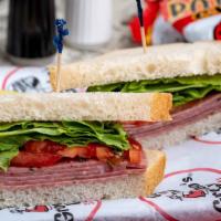 *Salami Sandwich · No mixed meats here, all-beef salami Made-To-Order on your choice of bread, served with lett...