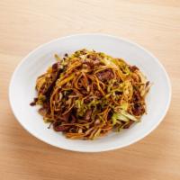 75. Chow Mein with Pickled Vegetable · Stir fried noodle dish.