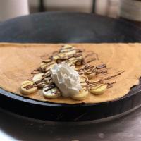 Pirate Park Crepe · Banana, nutella and whipped cream.