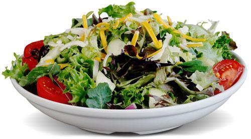 Side Salad · Fresh greens, grape tomatoes, cucumbers, mixed cheese, red onions and your choice of jalapeno ranch, balsamic vinaigrette or blue cheese dressing.