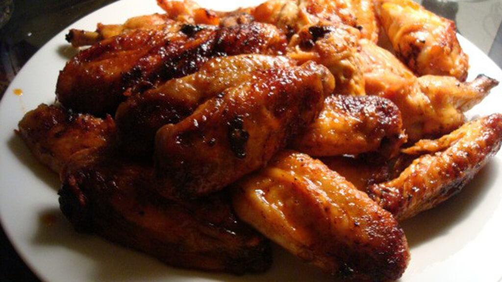 Buffalo Wings · Fried chicken wings sections.
