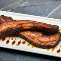 Nueske's Bacon Steak · Soy-Caramel Glaze