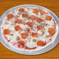 Sausage and Pepperoni Pizza · 