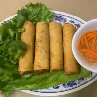 1. Cha Gio · 4 pieces. Deep-fried vietnamese egg rolls.