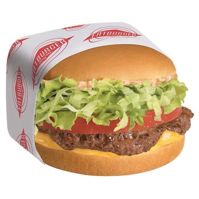 1000 Island Fatburger · This tasty burger’s got tang featuring 100% pure lean beef, fresh ground and grilled to perfection topped with thousand island dressing, lettuce, tomato and American cheese on a toasted sponge-dough bun.