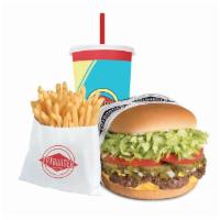 Large Fatburger (1/2lb) Meal · A big fat burger of ½ lb. 100% pure lean beef, fresh ground and grilled to perfection on a t...