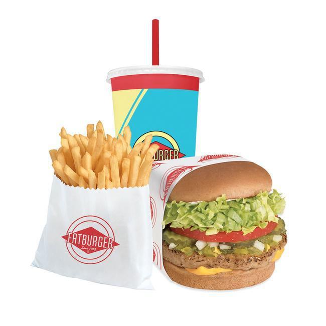 Turkeyburger Meal · A sensationally seasoned turkey patty is grilled to perfection and built-to-order with your choice of toppings and add-ons on a toasted whole wheat bun. Served with choice of fries and a drink.