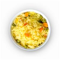 Side Basmati Rice · Basmati rice mixed with herbs and spices.