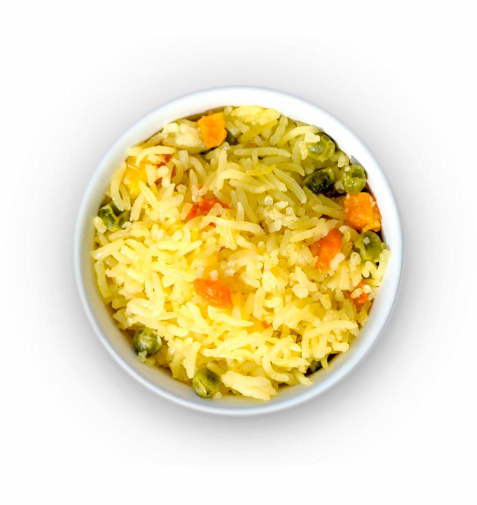 Side Basmati Rice · Basmati rice mixed with herbs and spices.
