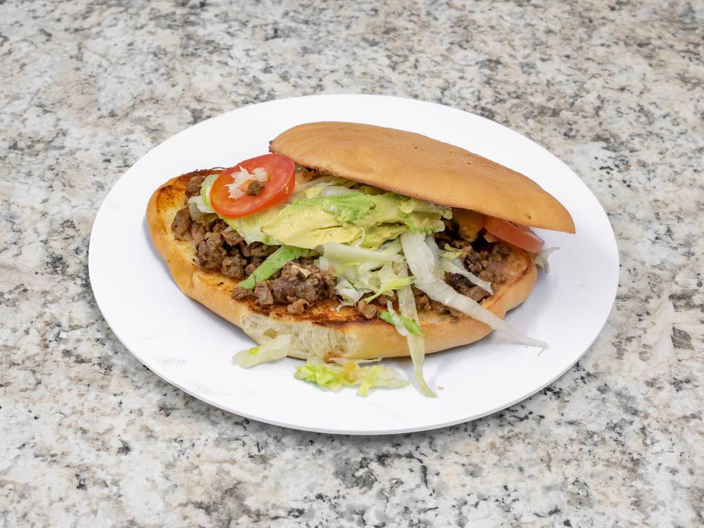 Torta · Served with your choice of meat, lettuce, tomato and avocado.