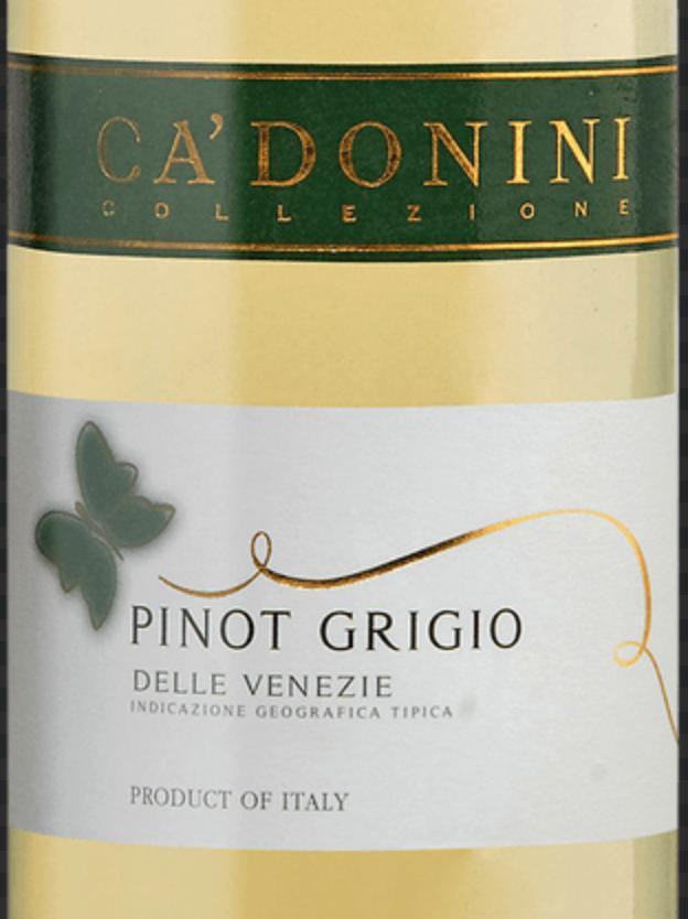 Pinot Grigio Bottle Delivery · 750 ml bottle Ca'Donini Pinot Grigio white wine.
Must be 21+ to order.