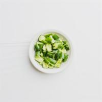 32. Cucumber Salad · Fresh cucumbers seasoned with garlic, salt, pepper, and sesame oil. 