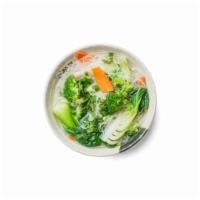 37. Vegetables Rice Noodle Soup · Mix seasonal vegetables with thin rice noodles in a clear broth.