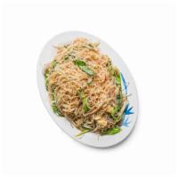 40. Vegetables Stir Fry Rice Noodles · Mix vegetables stir fry with thin rice noodles.
