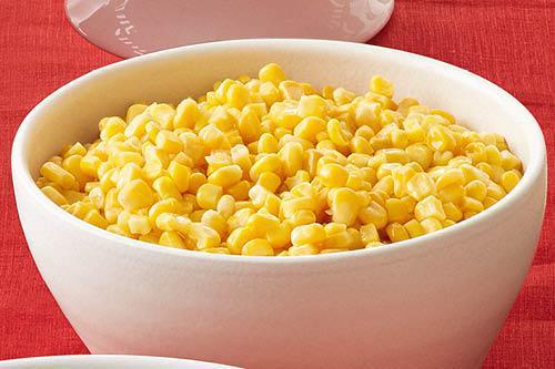 Buttered Corn · Whole kernel sweet corn, lightly buttered and seasoned with salt and pepper