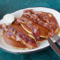 Buttermilk Pancakes with Bacon · 