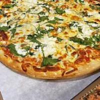 Spinach and Feta Pizza · Fresh spinach and feta.