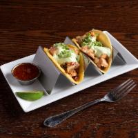 Salmon Taco Platter · Sauteed salmon, onion, garlic, bell peppers and cilantro dressing scallions.