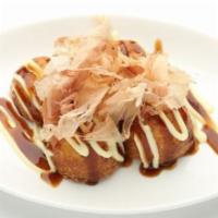 A1. Takoyaki · Ball-shaped fried appetizer containing octopus and various vegetables. Served as 5 pieces.