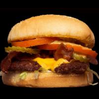 Classic Burger · Bacon, American, tomato, lettuce, house sauce, grilled onion & pickle. Every burger comes wi...